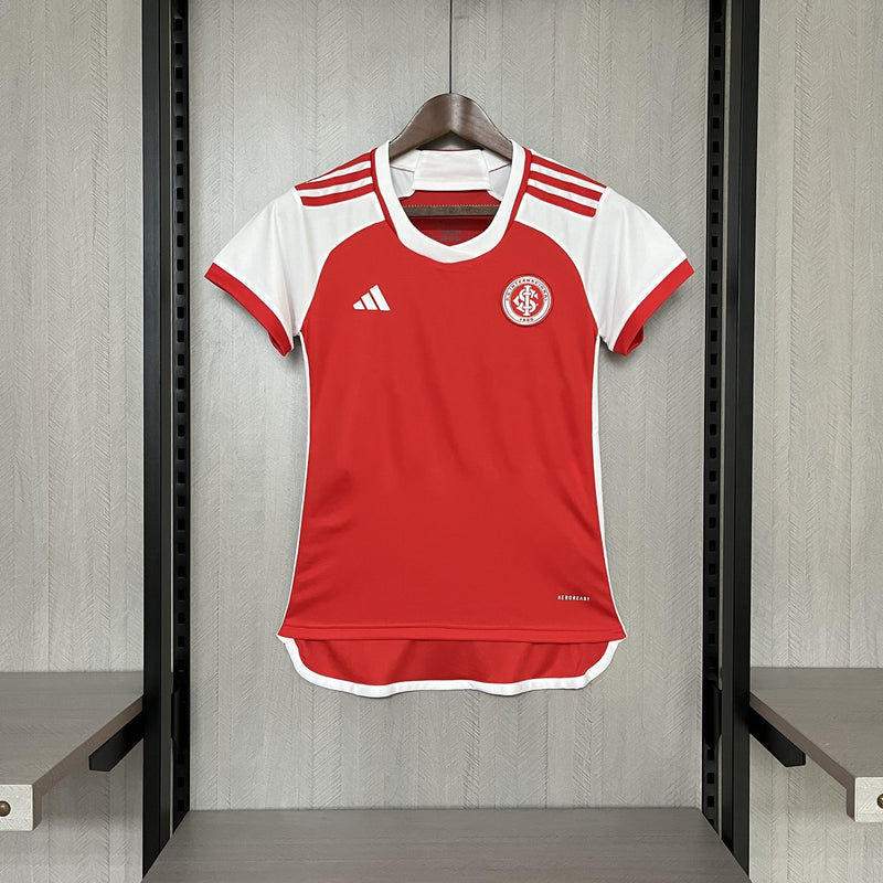 Camisa Feminina Internacional Home I 24/25 Adidas - Vermelha