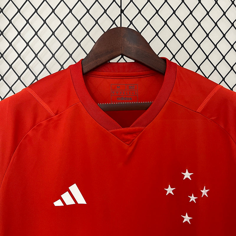 Camisa 24∕25 Cruzeiro Training Wear Red  All sponsors S-4XL(92CB)