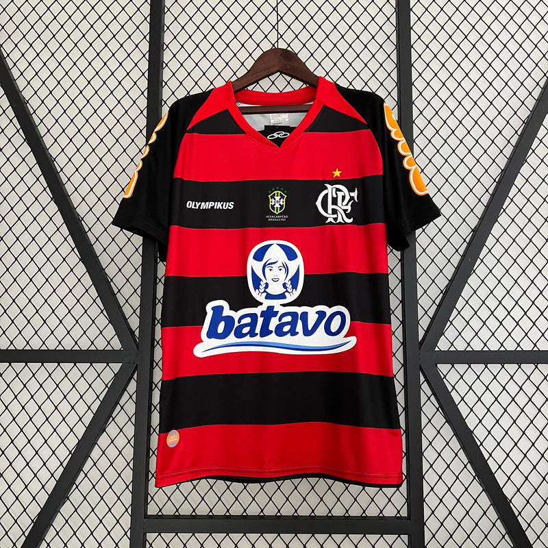 Camisa Flamengo Retrô 2010 - Vermelha e Preta