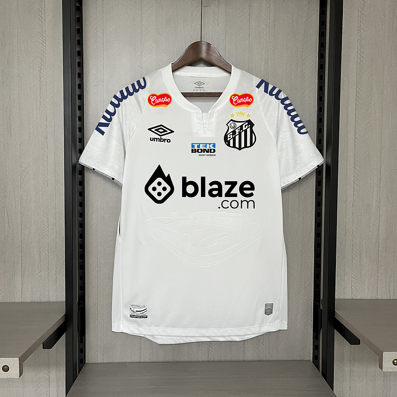 Camisa 24∕25 Santos home all sponsors S-4XL(CF86)