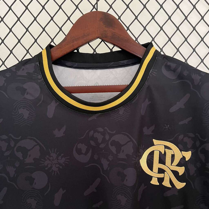 Camisa Flamengo Consciência Negra 2023/2024 Torcedor Masculina - Preta