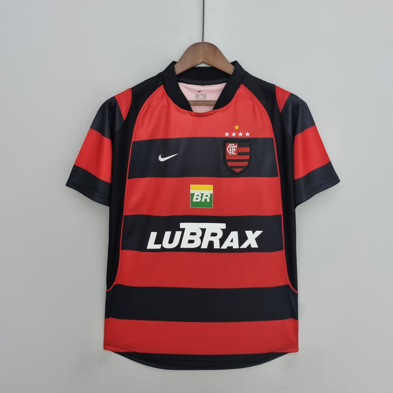 Camisa Flamengo Retrô 03/04 - Vermelha e Preta