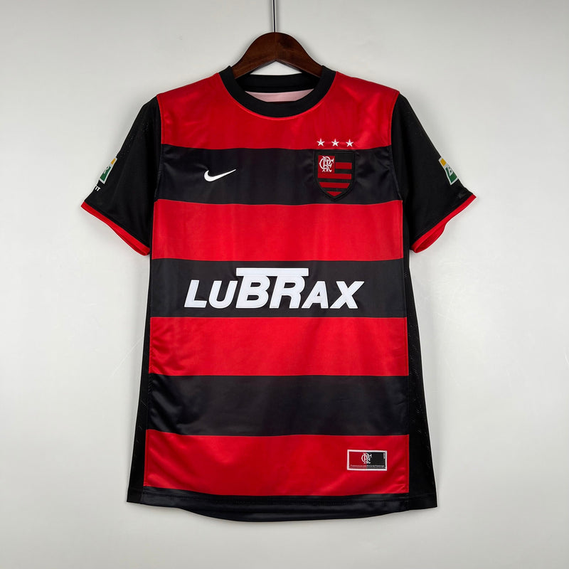 Camisa Flamengo Retrô 00/01 - Vermelha e Preta