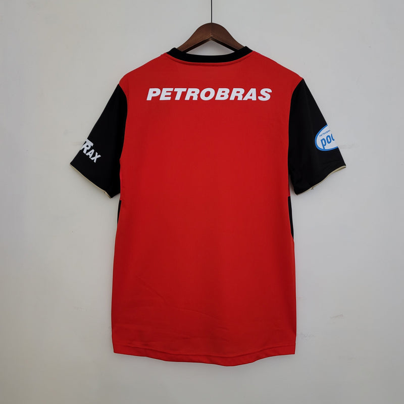 Camisa Flamengo Retrô 2007/08 Branca - Vermelho e Preto