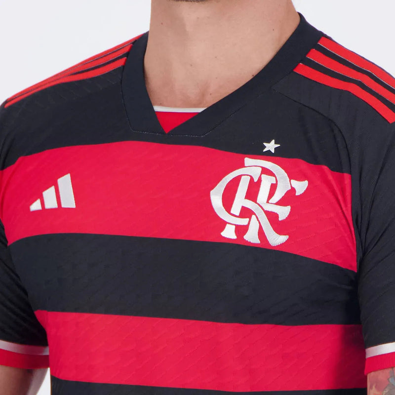 Camisa Flamengo Home l 2024/25 Versão Jogador - Preta e Vermelha