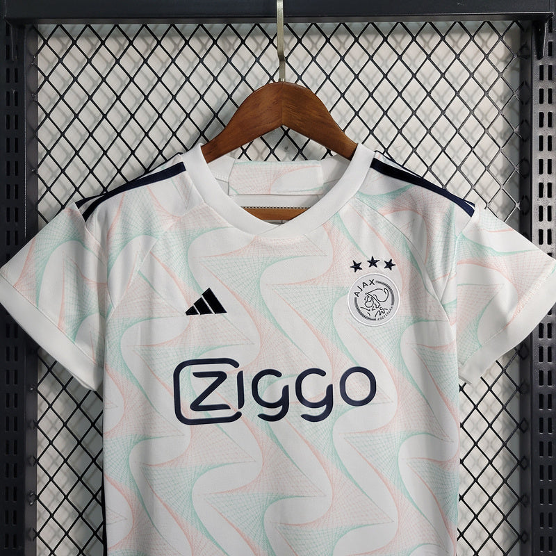 Kit Infantil Ajax 23/24 Adidas - Branco