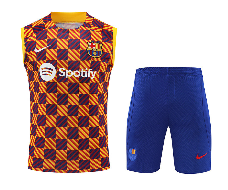 Kit Treino Barcelona 23/24 - Laranja/Azul I