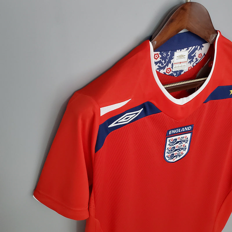 Camisa Inglaterra Retrô 2008/2009 Vermelha -