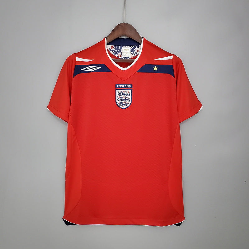 Camisa Inglaterra Retrô 2008/2009 Vermelha -