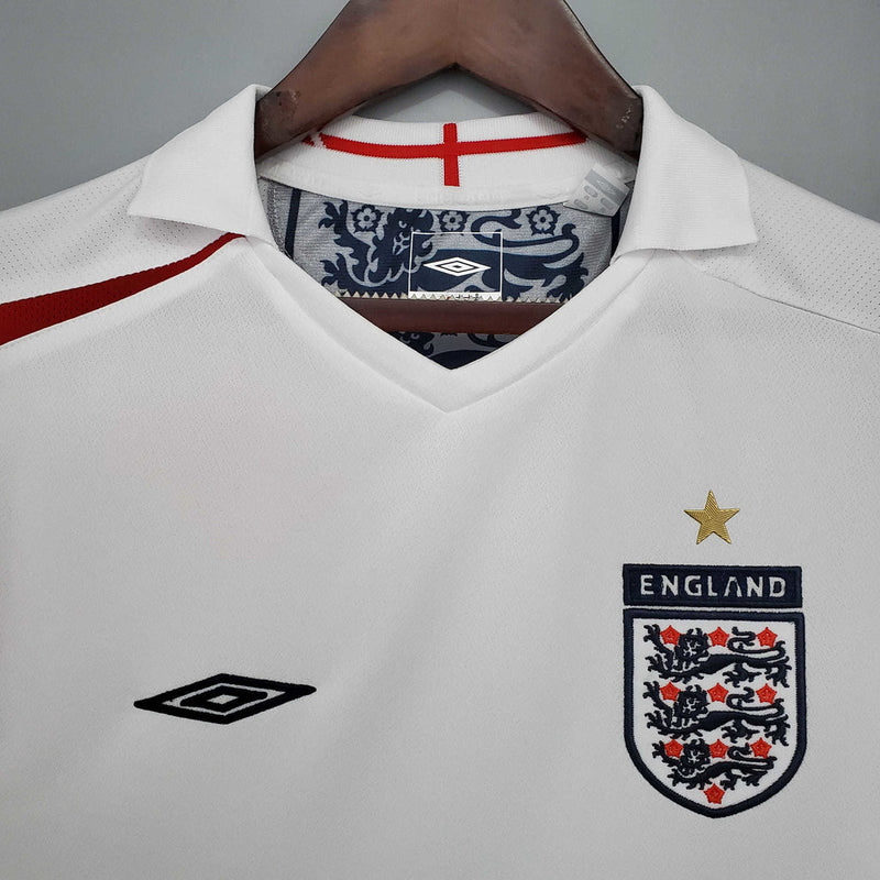 Camisa Inglaterra Retrô 2006 Branca -